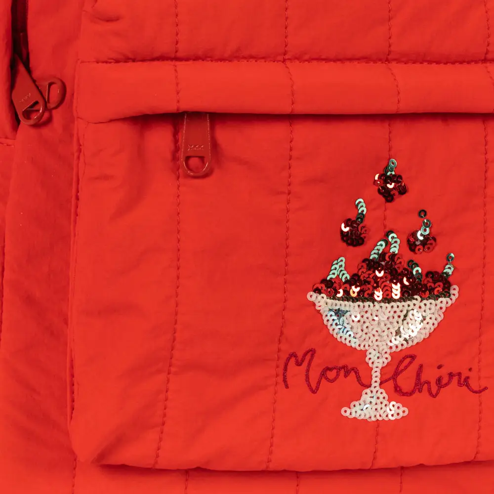 Konges Sløjd Juno Paljettireppu Red