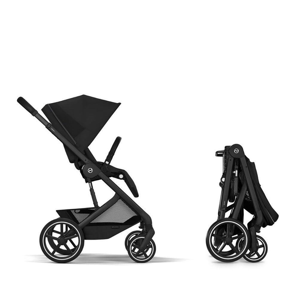  Cybex Balios S Lux Black, sis. kokoontaitettavan vaunukopan Moon Black