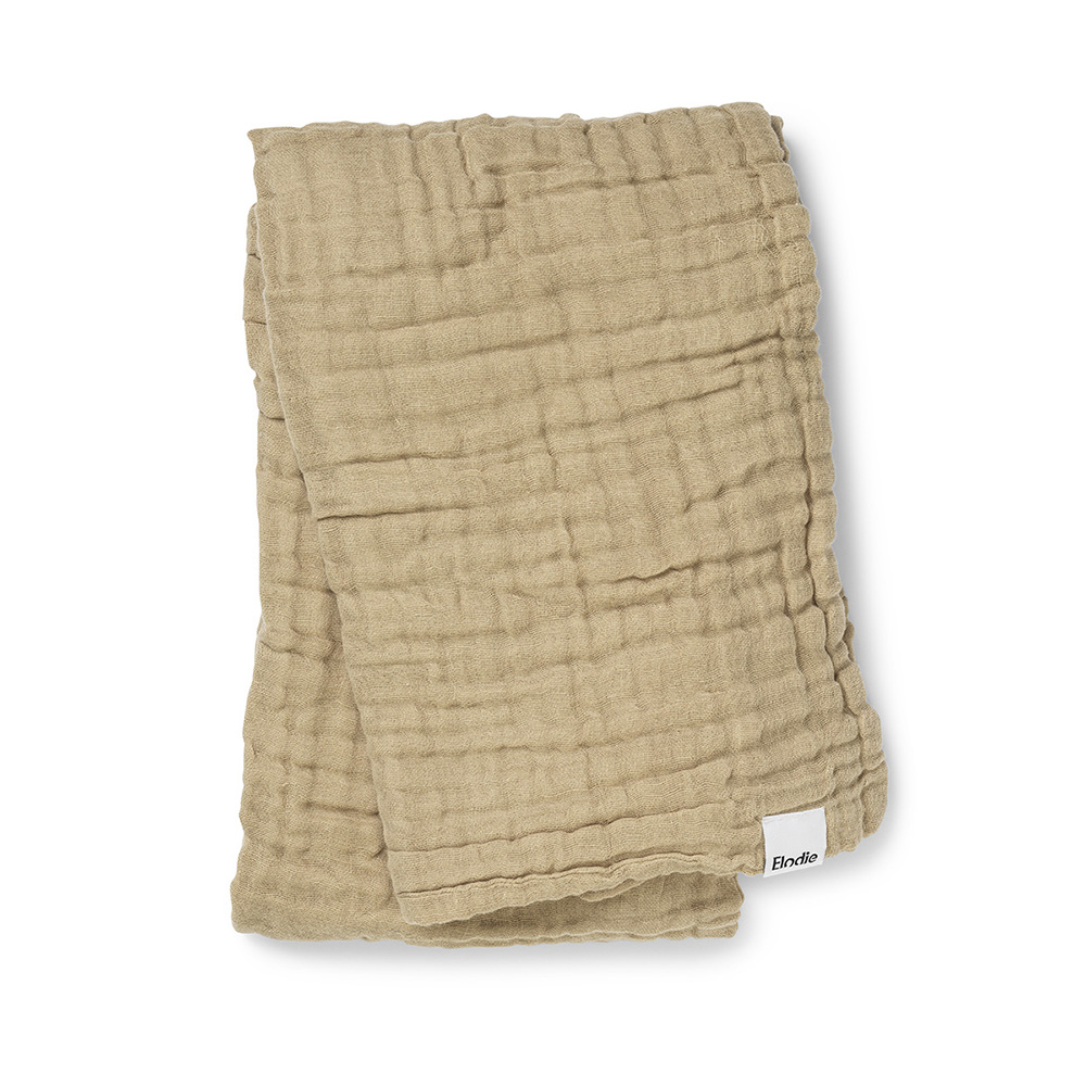 Elodie ryppyinen peitto - Pure Khaki