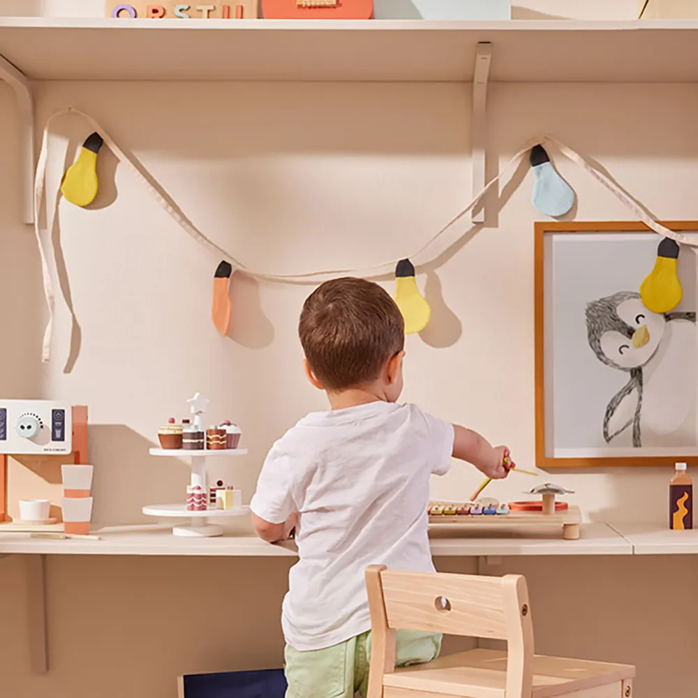 Kids Concept Girlang hehkulamppu vihreä multi