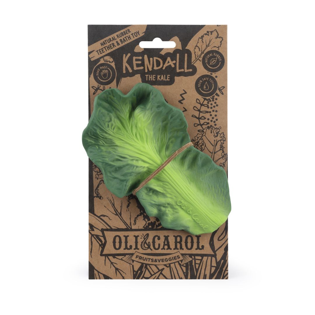 Oli & Carol Kendall the Kale teething toy
