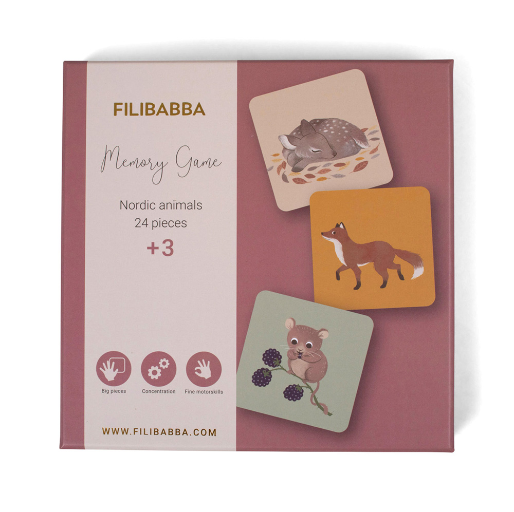  Filibba Muistipeli - Pohjoismaiset eläimet