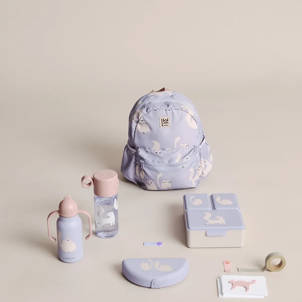 Liewood Driss eväsrasia Cat / Warm lilac