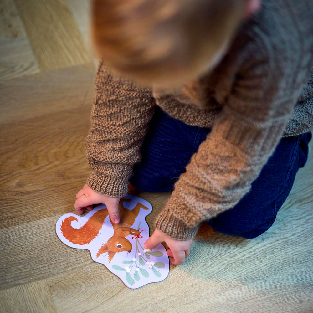 Filibabba 4 palapelin setti Wonderful Winter Forest friends