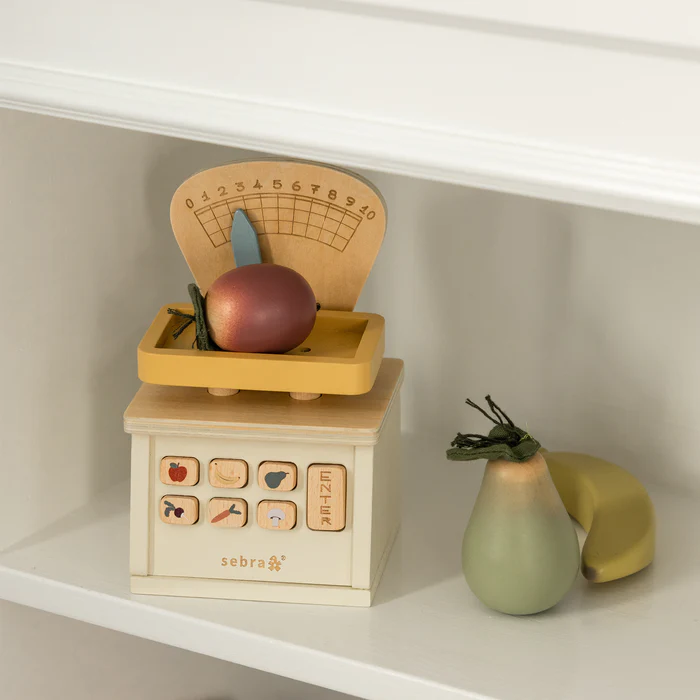 Sebra leikkivaaka puusta