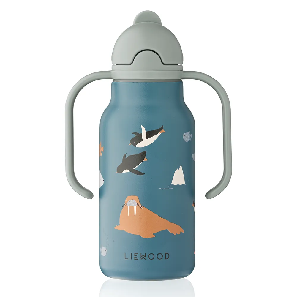 Liewood Kimmie vesipullo 250 ml Arctic Sea /  Ocean view