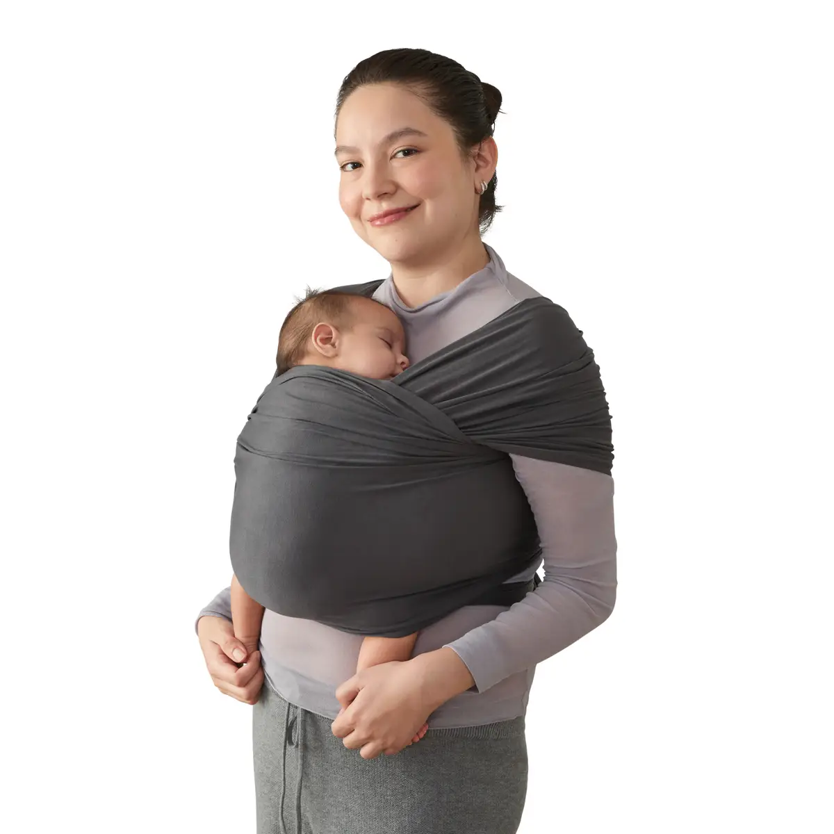 Ergobaby Aura Wrap vauvan kääre pehmeä musta