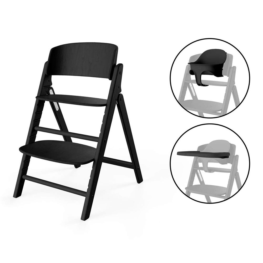Cybex Click & Fold Ruokailutuoli 3-in-1 Stunning Black