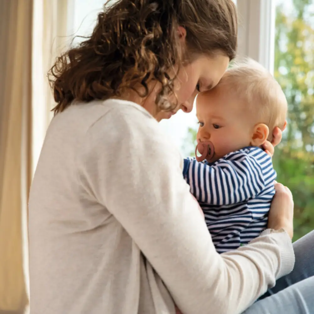 NUK for Nature lateksitutti 18-36 m Red/Cream