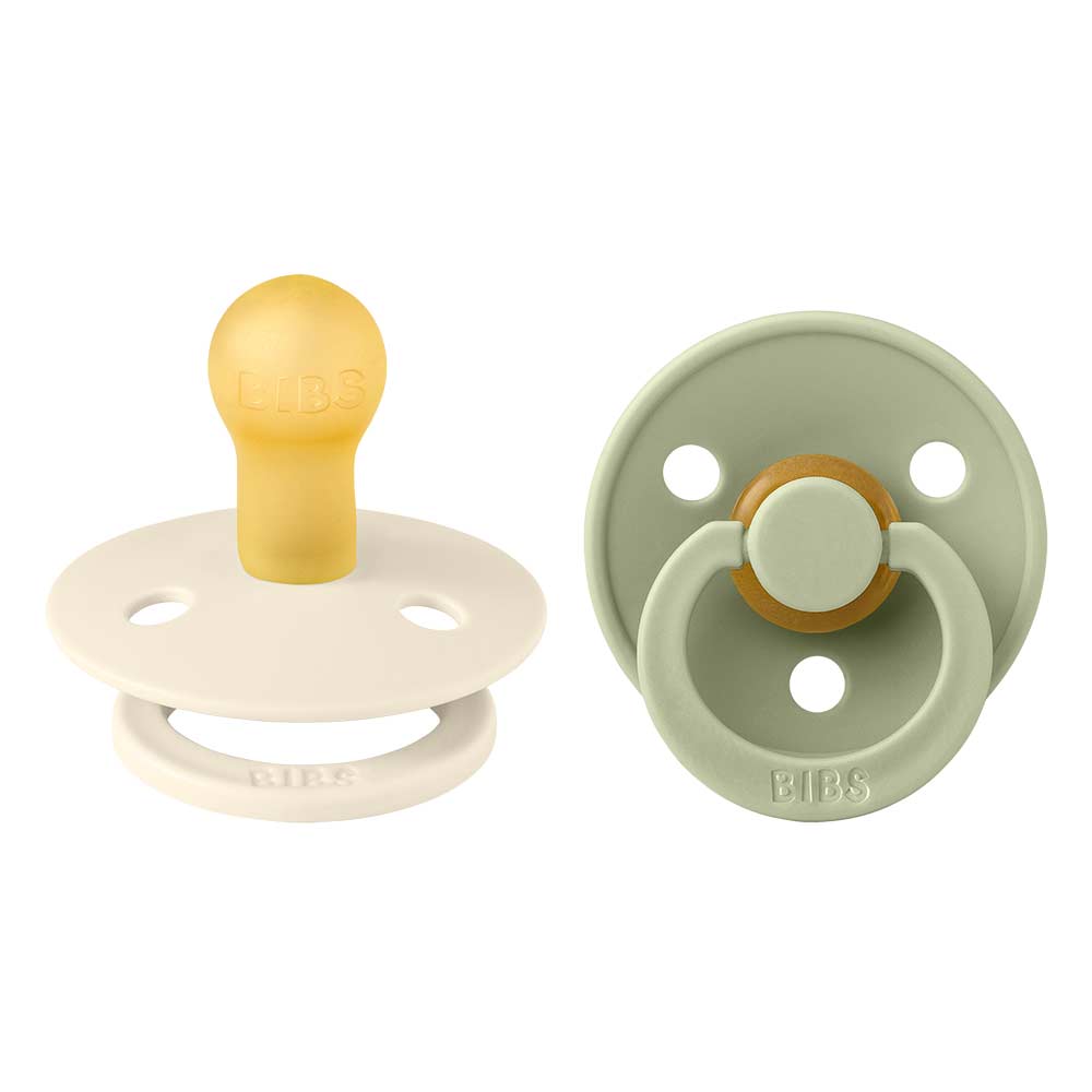 BIBS-nukke 2-pack Sage/Ilvory 6-18 kuukautta