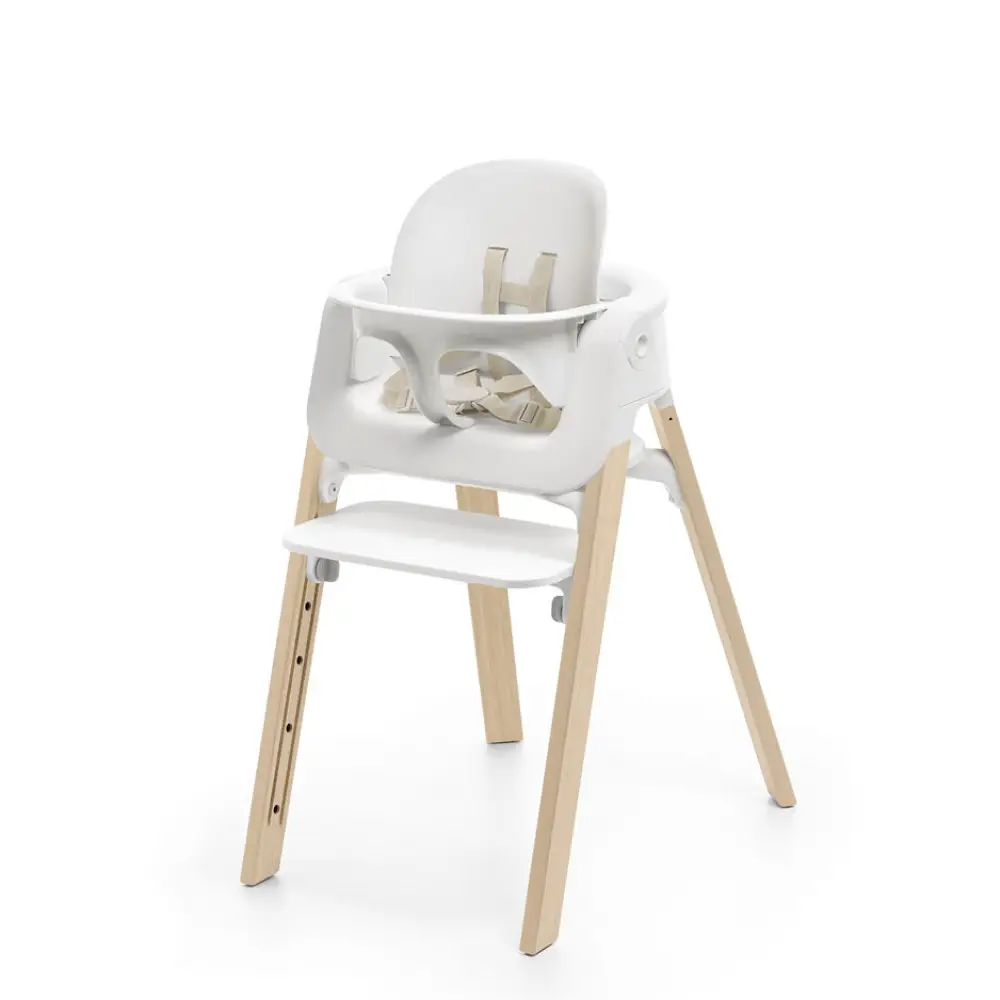 Stokke Steps 3in1 -syöttötuoli, valkoinen/luonnonvärinen