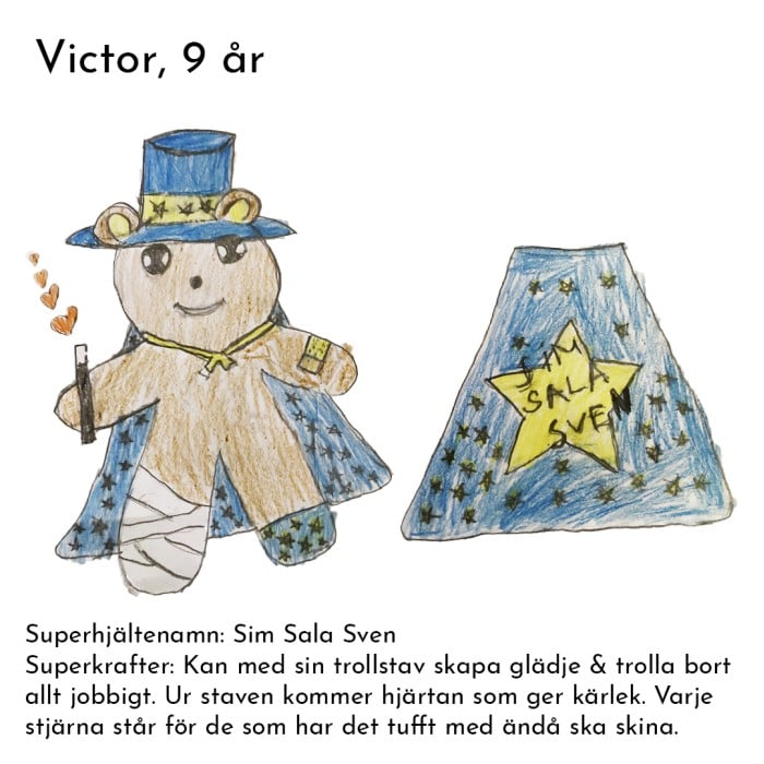 Teddykompaniet Super Sankarinalle Sim Sala Sven