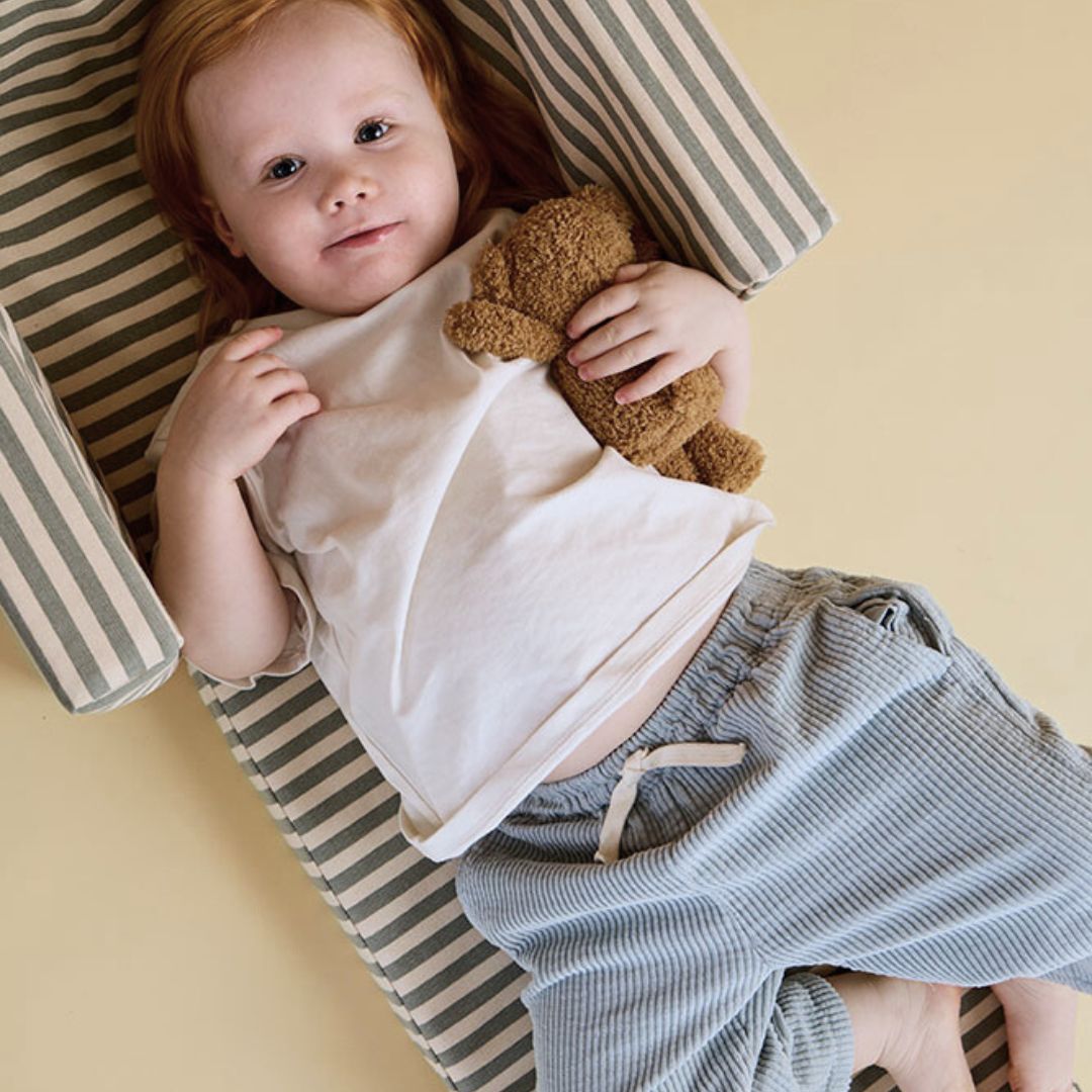 Kids Concept Taitettava Raidallinen Nojatuoli