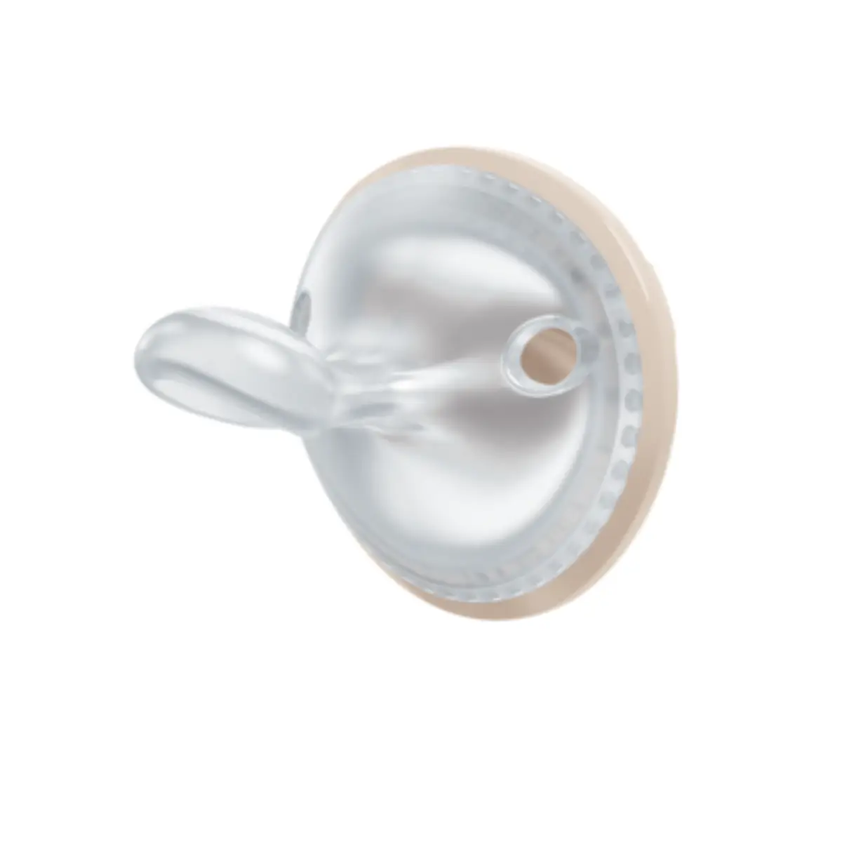  NUK Perfect Match -tutti, beige/punainen, koko 1 (0–6 kk)