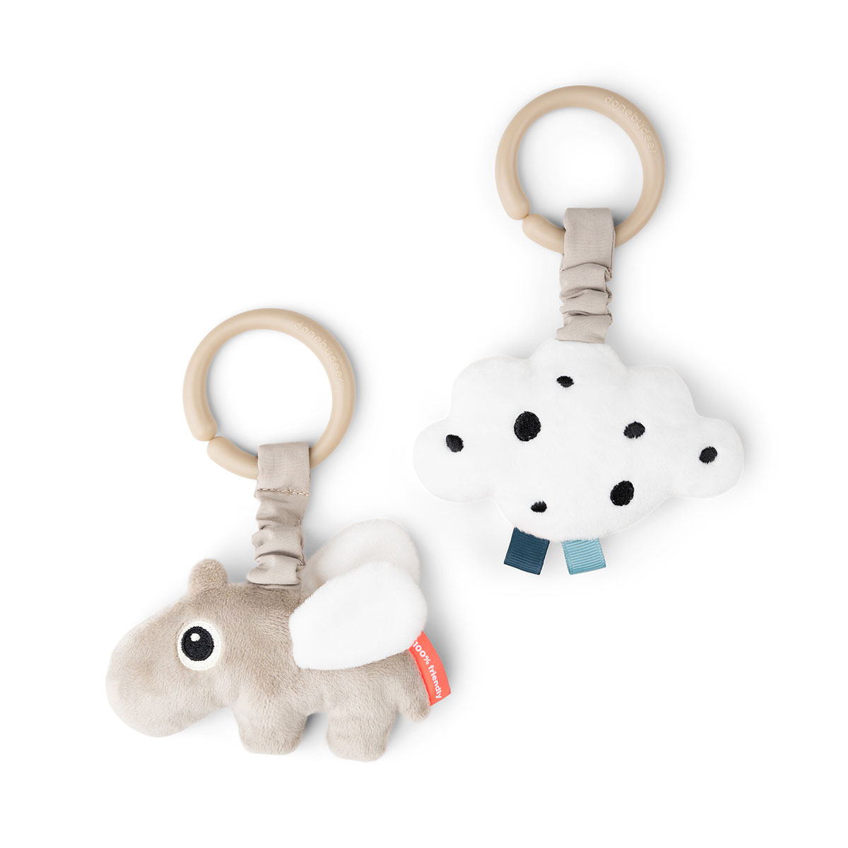 Done by Deer -aktiviteettilelu 2-pack Happy clouds Sand (Iloiset pilvet)