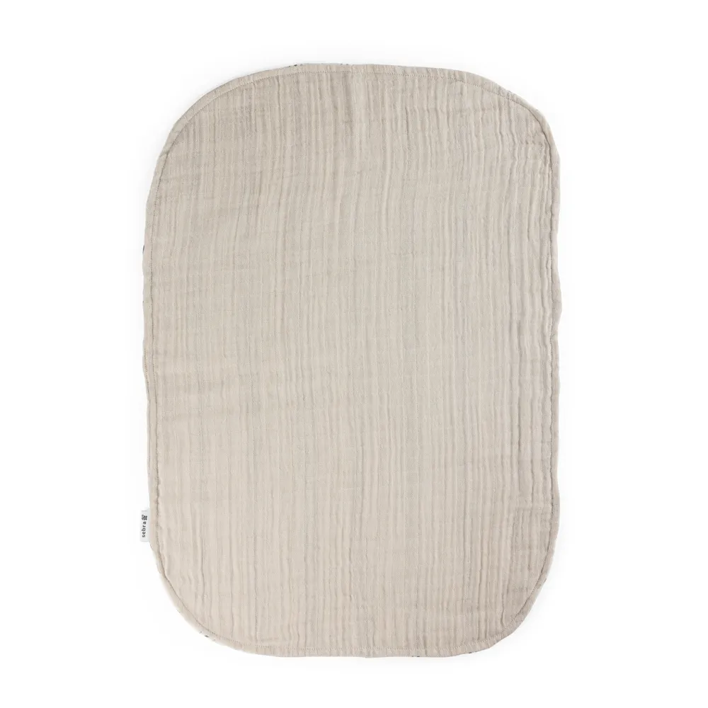 Sebra hoitoalustaliina 2-pakkaus musliini Stripe