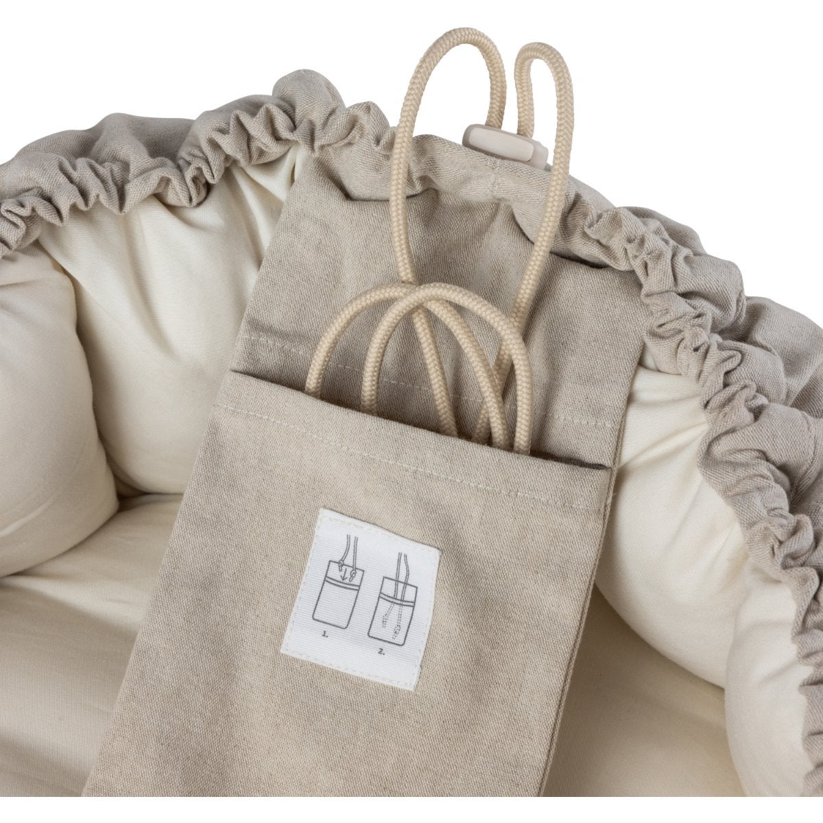 Sebra Vauvanpesä 3-in-1 kuomulla morning beige melange