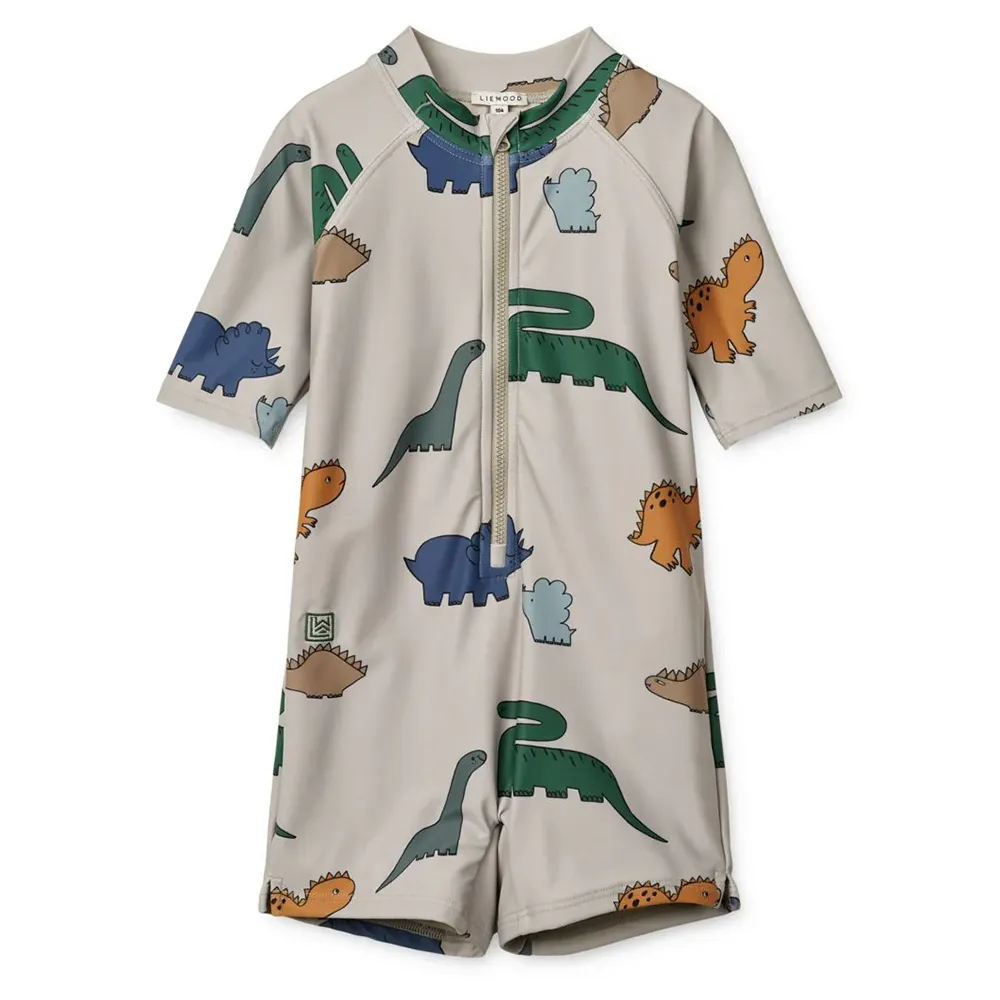 Liewood Max UV-puku koko 56 Dinosaurs/Mist