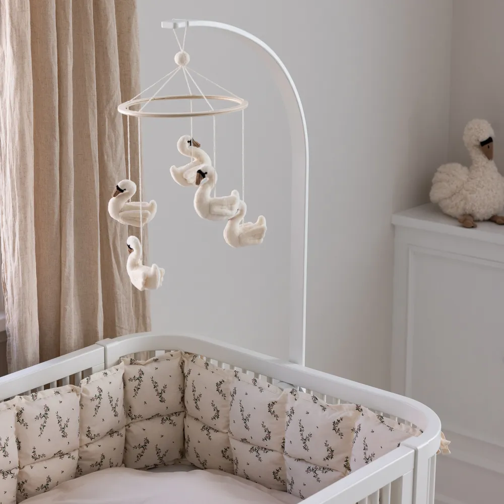 Sebra mobile- ja sänkykatosteline White