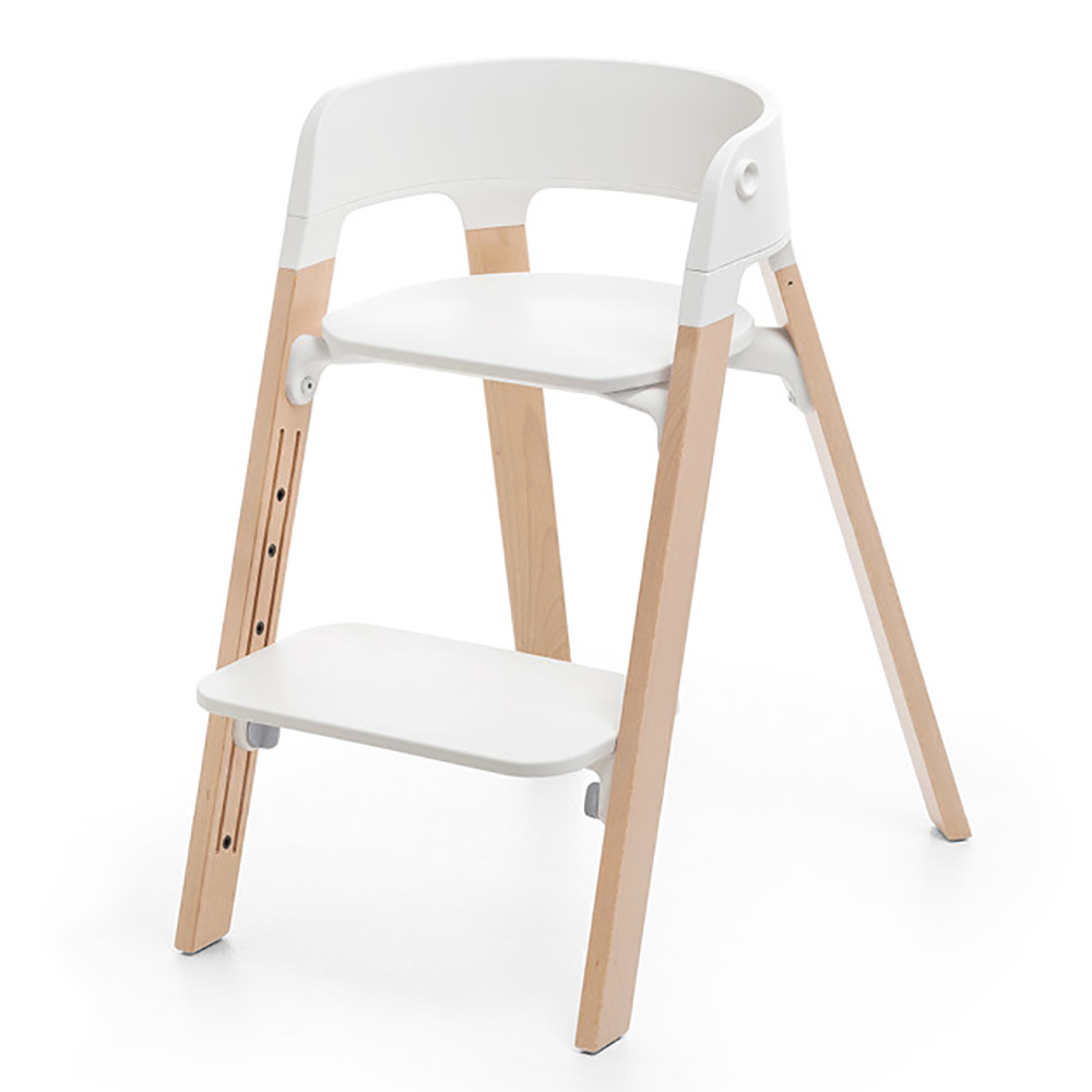 Stokke Steps syöttötuoli Valkoinen/Luonnollinen