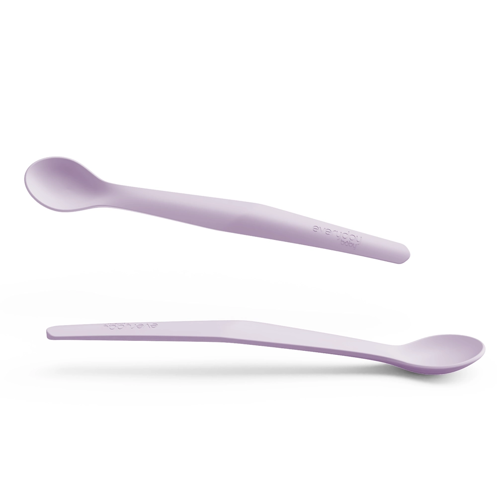Everyday Baby silikonilusikka 2-pakkaus Light Lavender