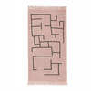 Kids Concept Matto geometrinen vaaleanpunainen 90x130 cm 