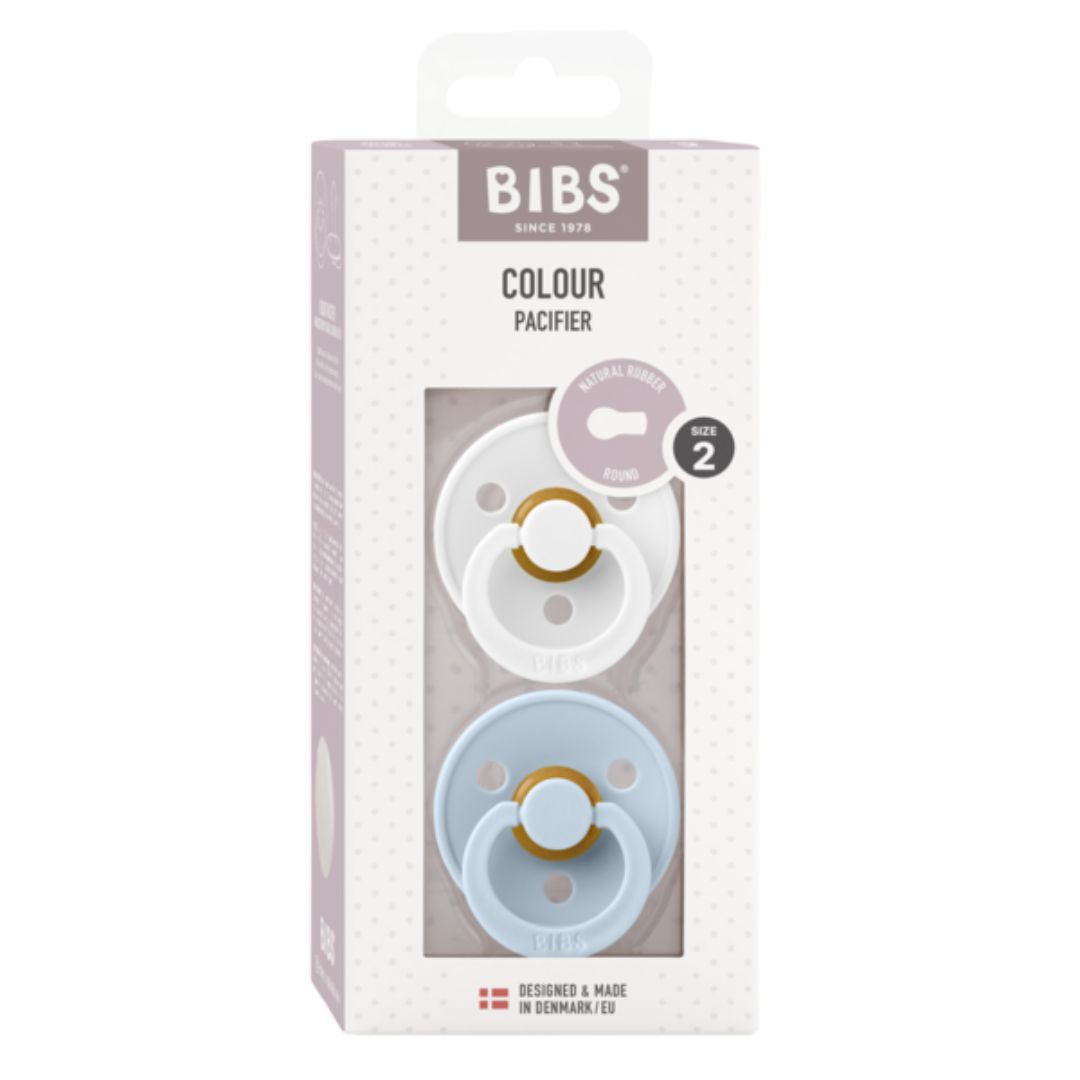 Ruokalaput Napp 2-pack 6-18m Valkoinen/vauvan sininen