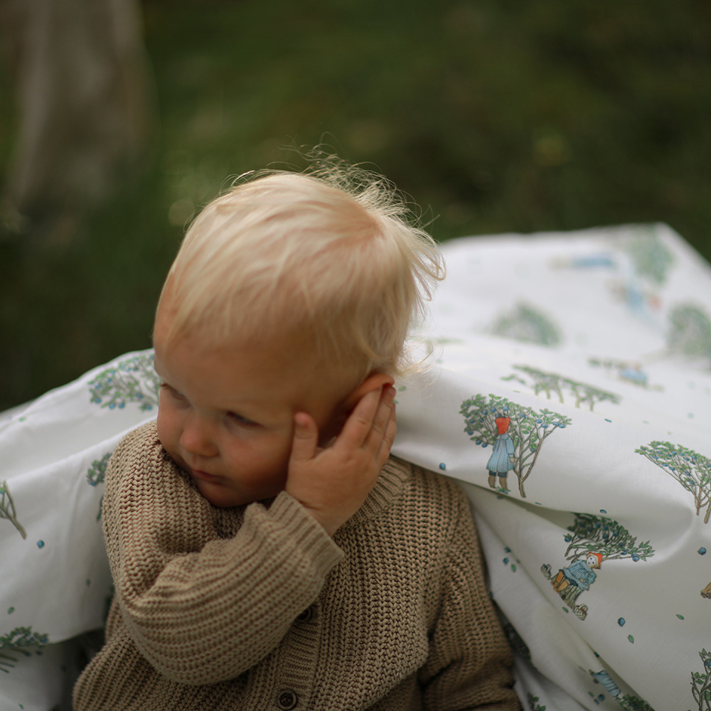 Rätt Start Beskow Putte i Blåbärsskogen Pussilakansetti vaunu/kehto