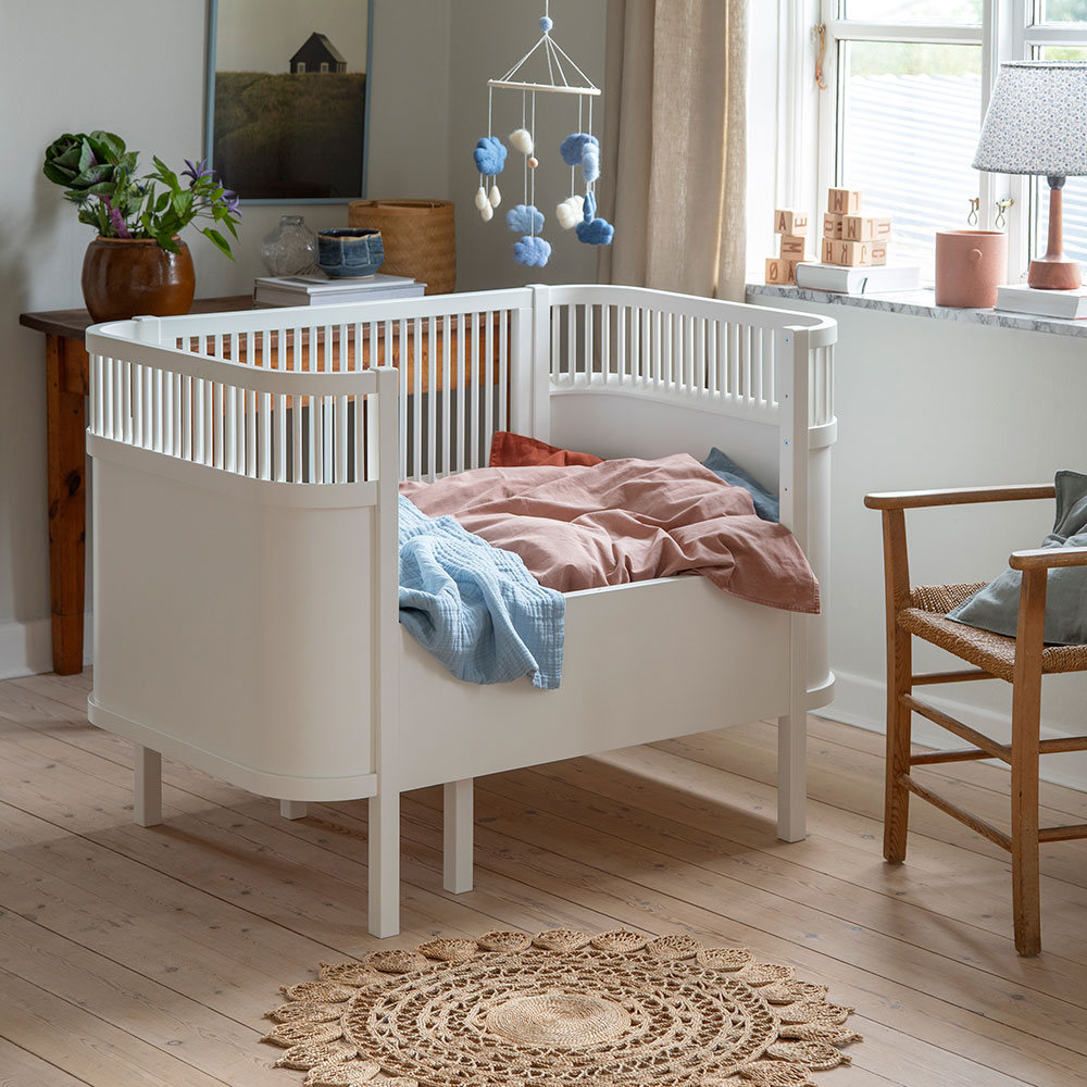 Sebra Baby & Junior Grow Bed Classic Valkoinen
