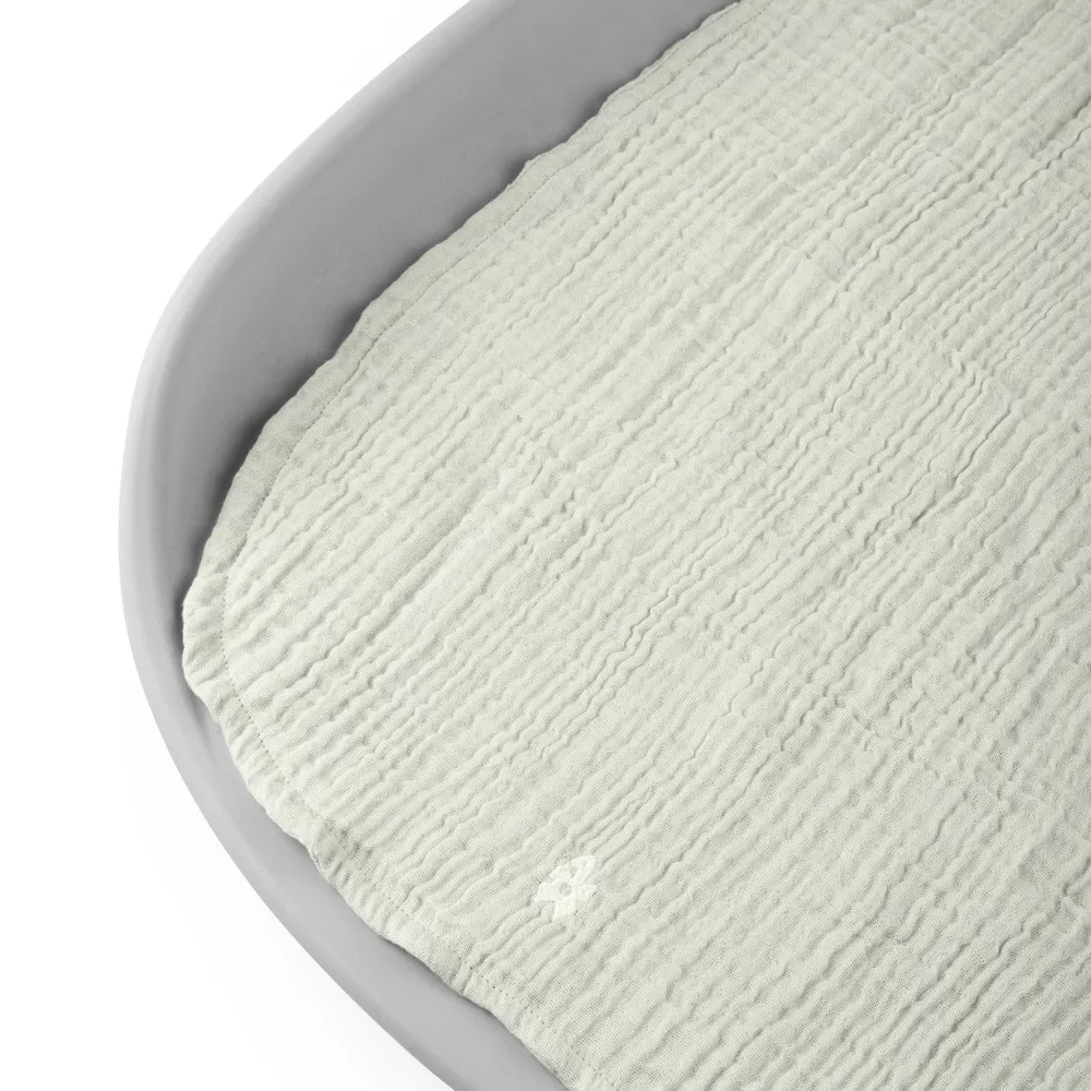 Sebra hoitoalusta 2 kpl musliinia green