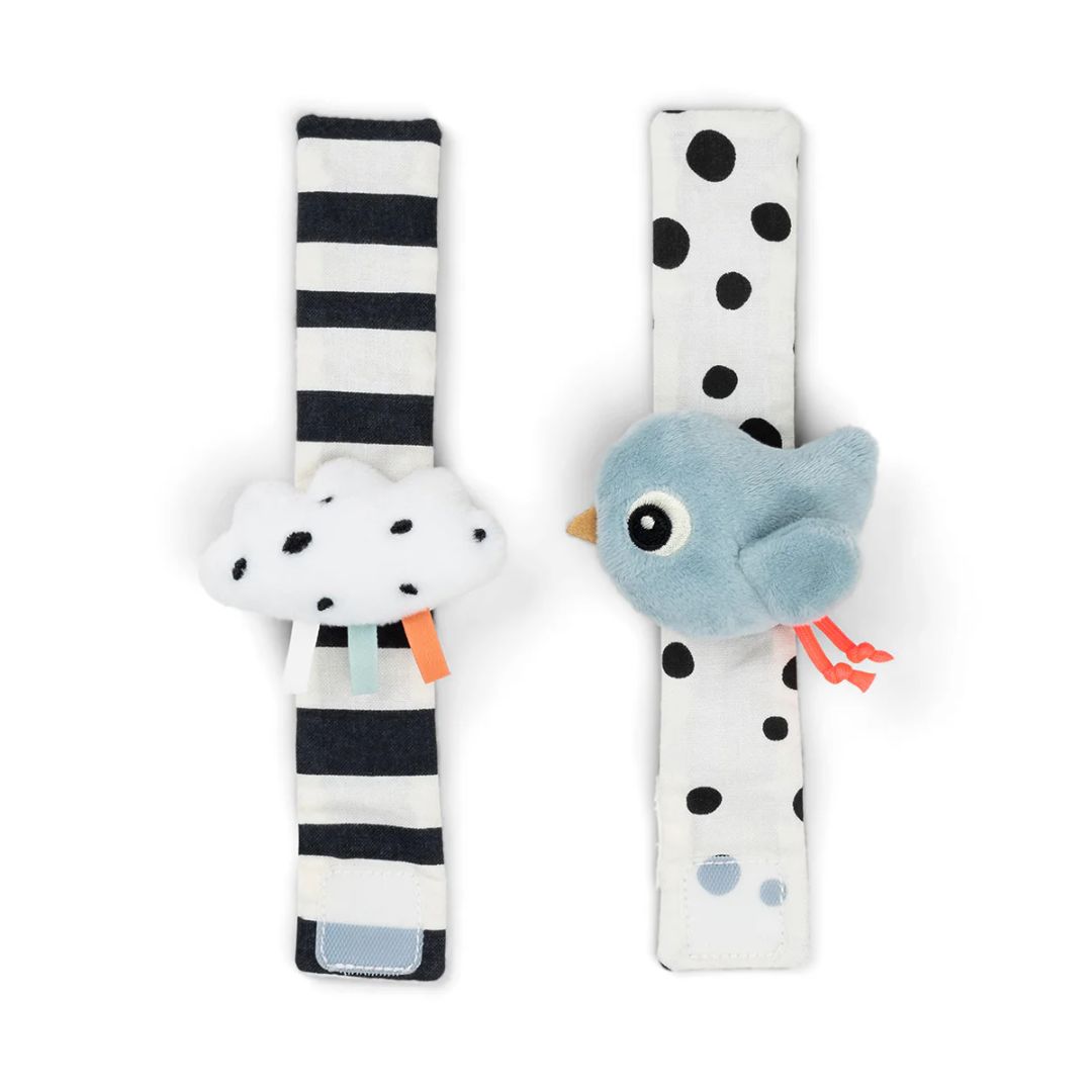 Done by Deer Rannekellosetti 2-pack Happy clouds Sininen