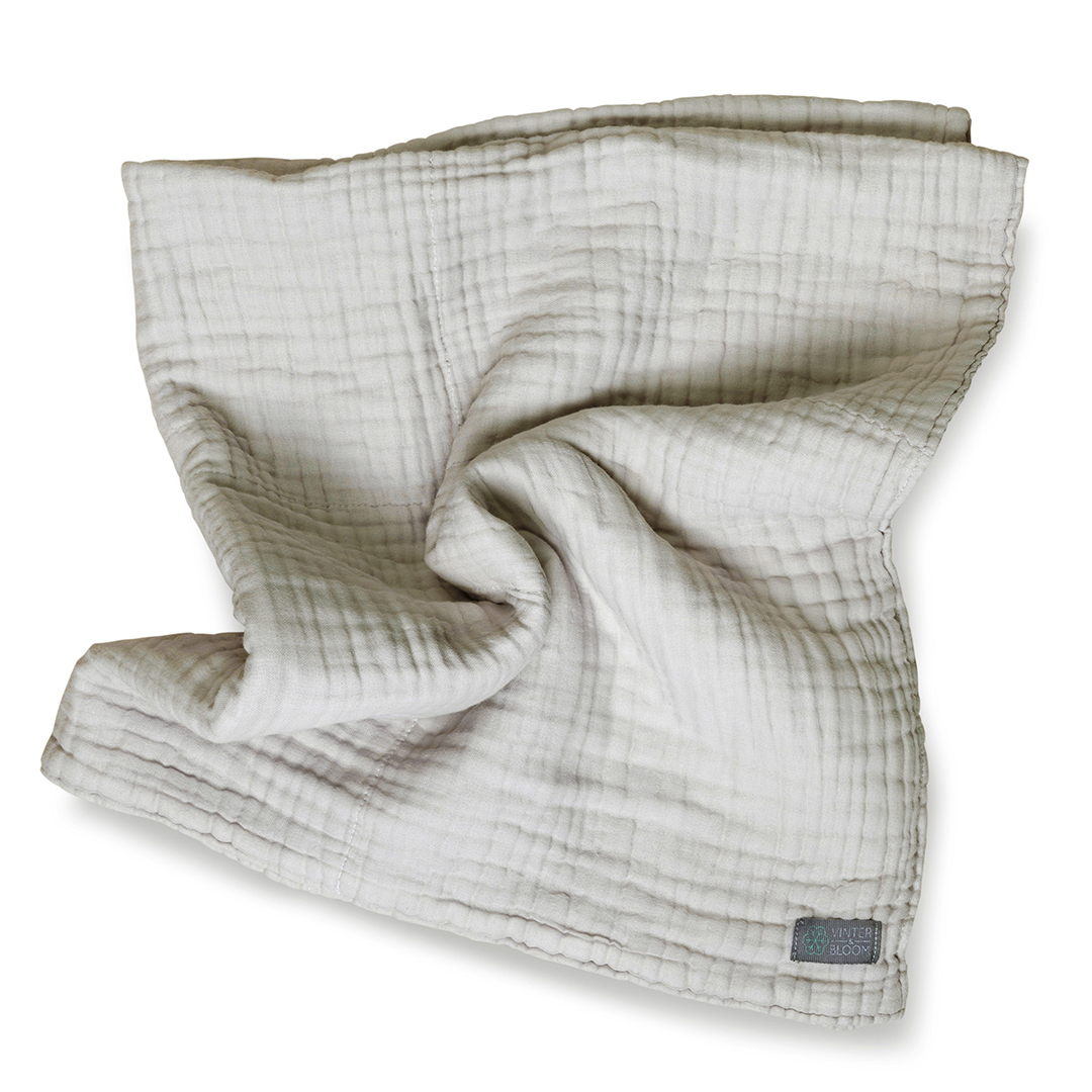 Vinter & Bloom Felt musliinihuopa EKO Dove Grey (kyyhkynharmaa)