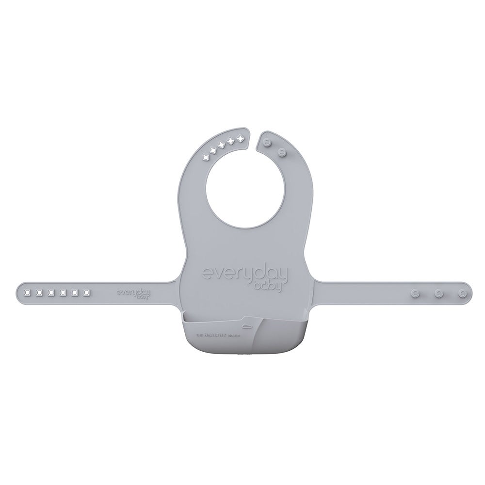  Everyday Baby silikoni ruokalappu Quiet Grey