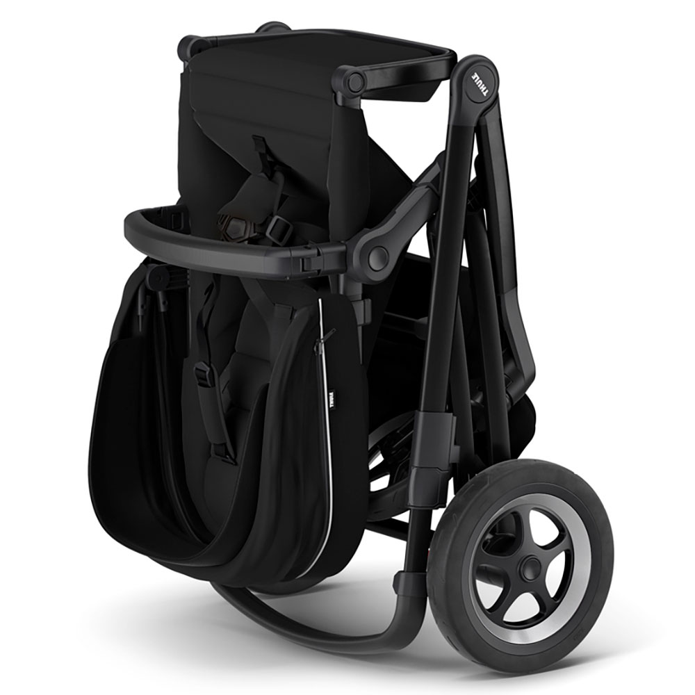 Thule Sleek lastenrattaat Midnight Black/Musta