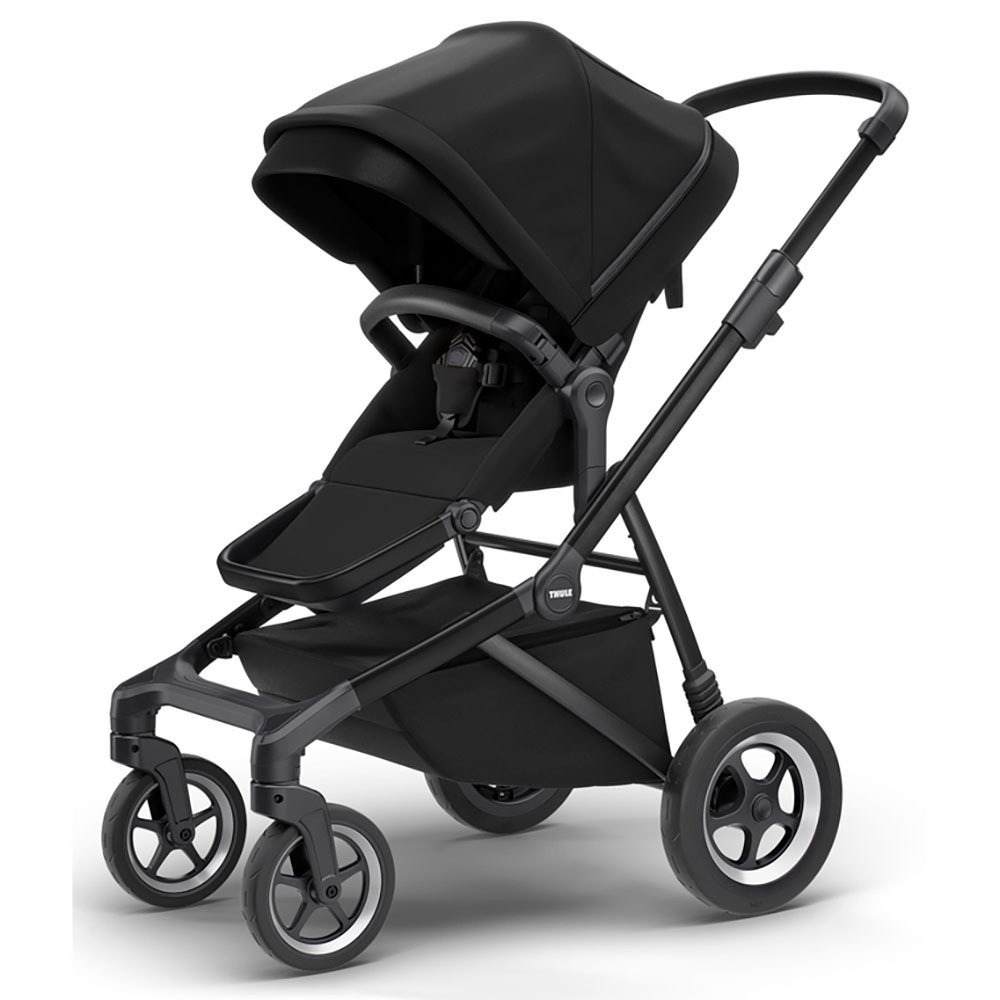 Thule Sleek lastenrattaat Midnight Black/Musta