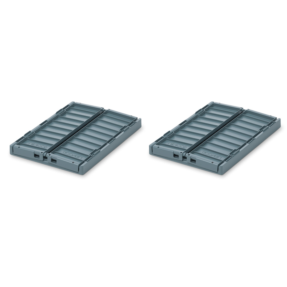 Liewood Weston säilytyslaatikko S 2-pack Whale blue 7130