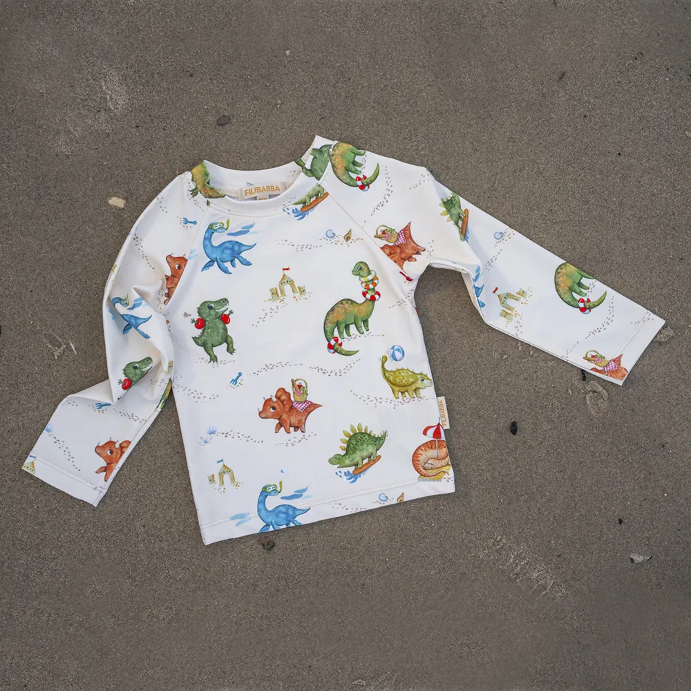 Filibabba Nor UV-paita LS 1-2 vuotta - Dino Beach