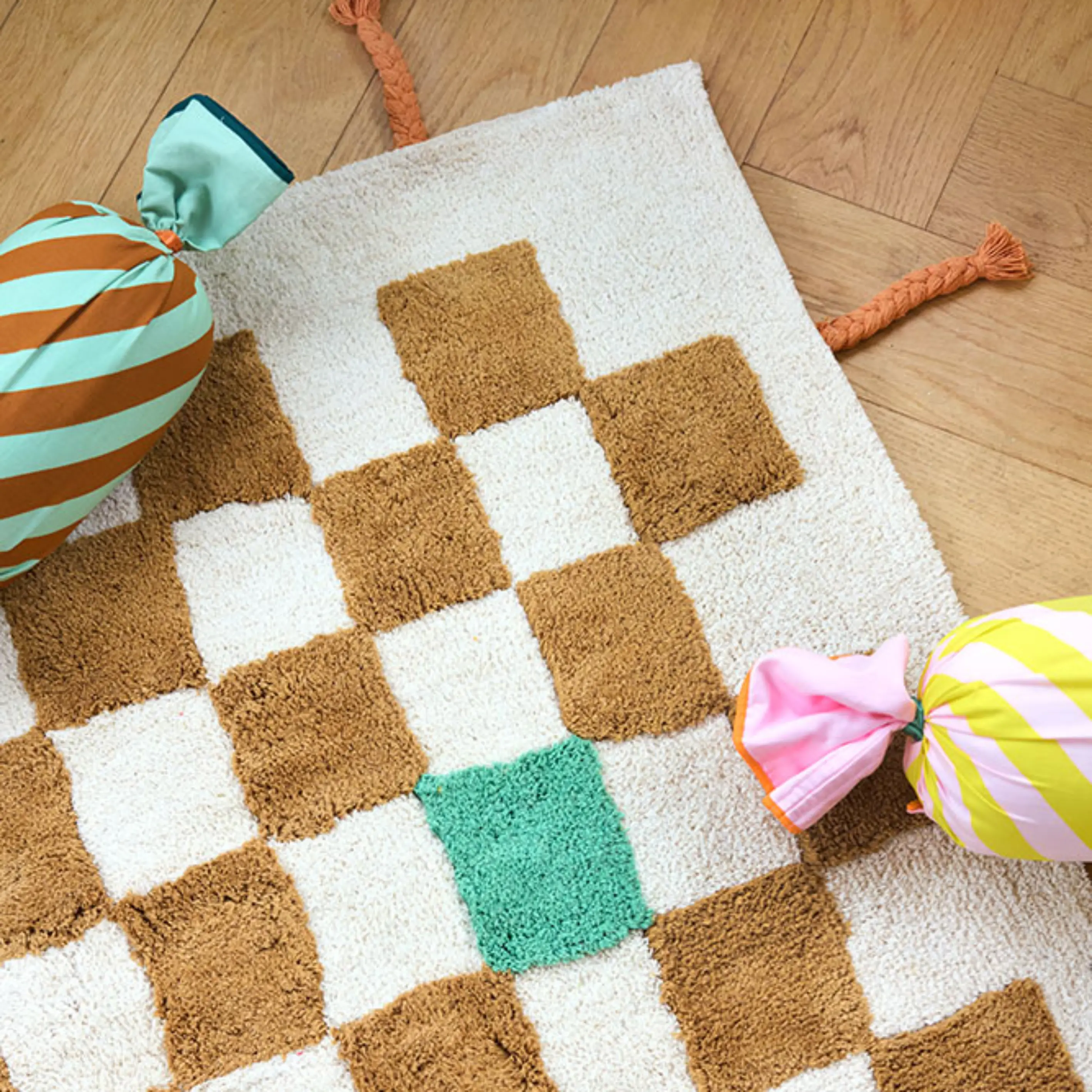 Kids Concept matto ruudullinen PIPPI