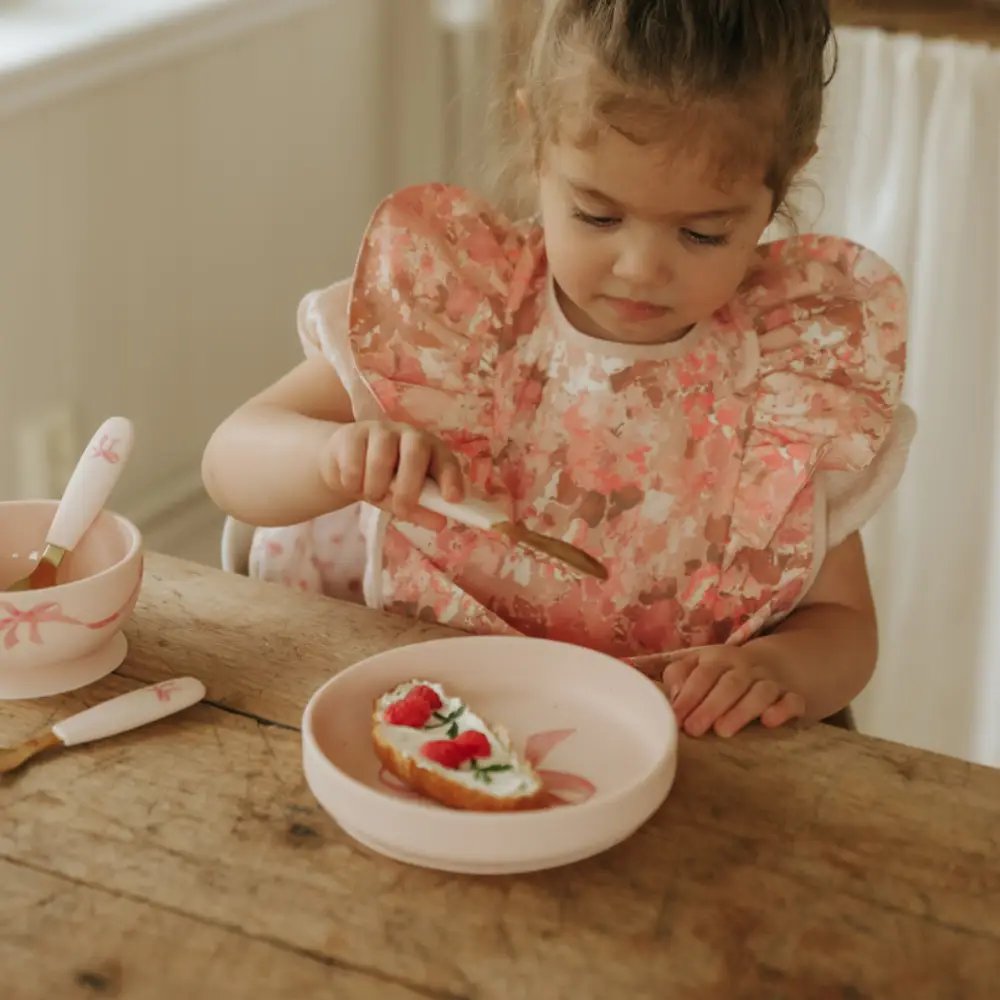 Elodie vauvan ruokalappu River Rose, yksi koko