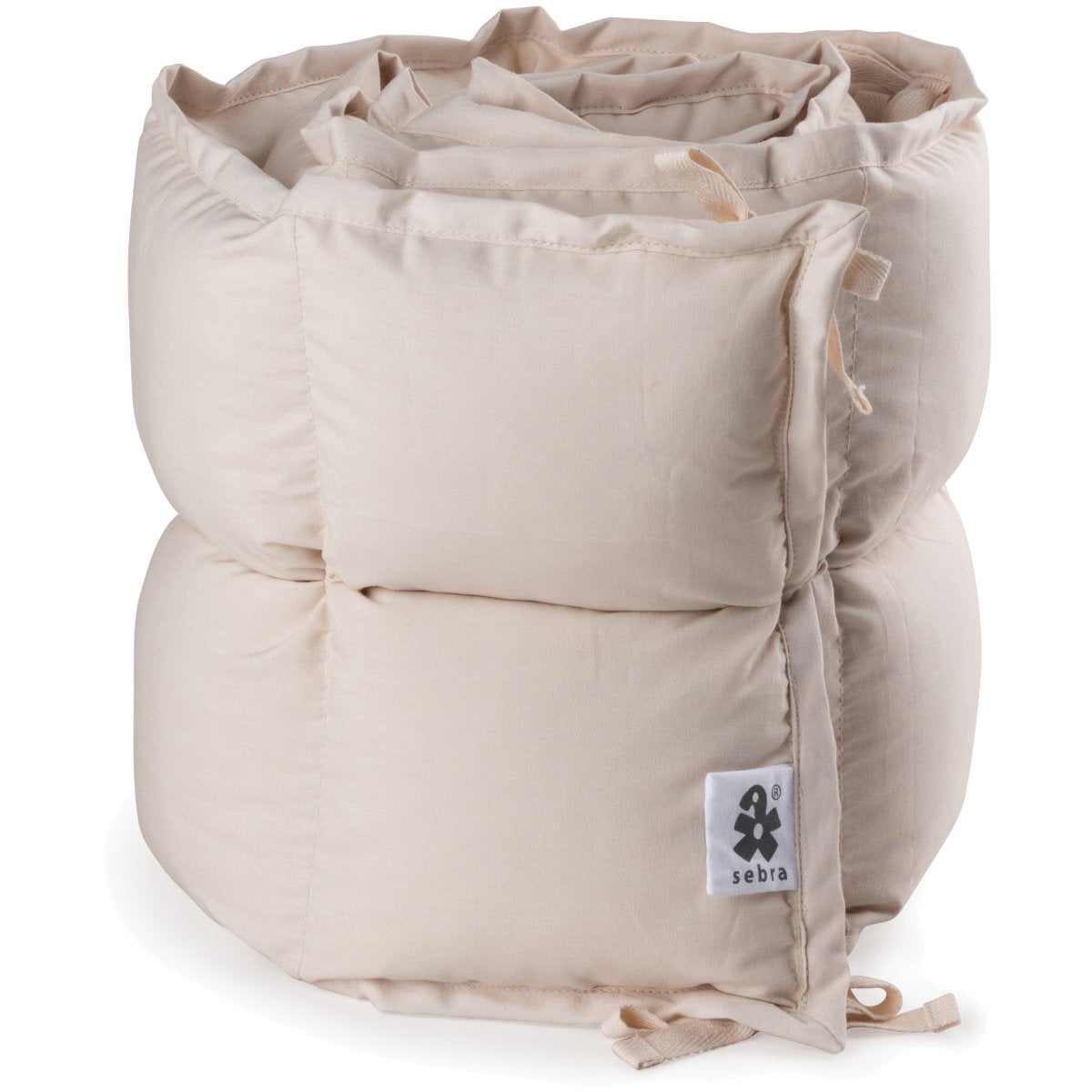 Sebra Pinnasängyn reunapehmuste kapokki puolipitkä birchbark rose