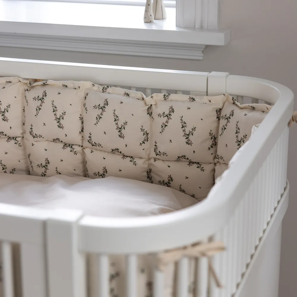 Sebra pinnasängyn reunapehmuste Kapok Powder blossom