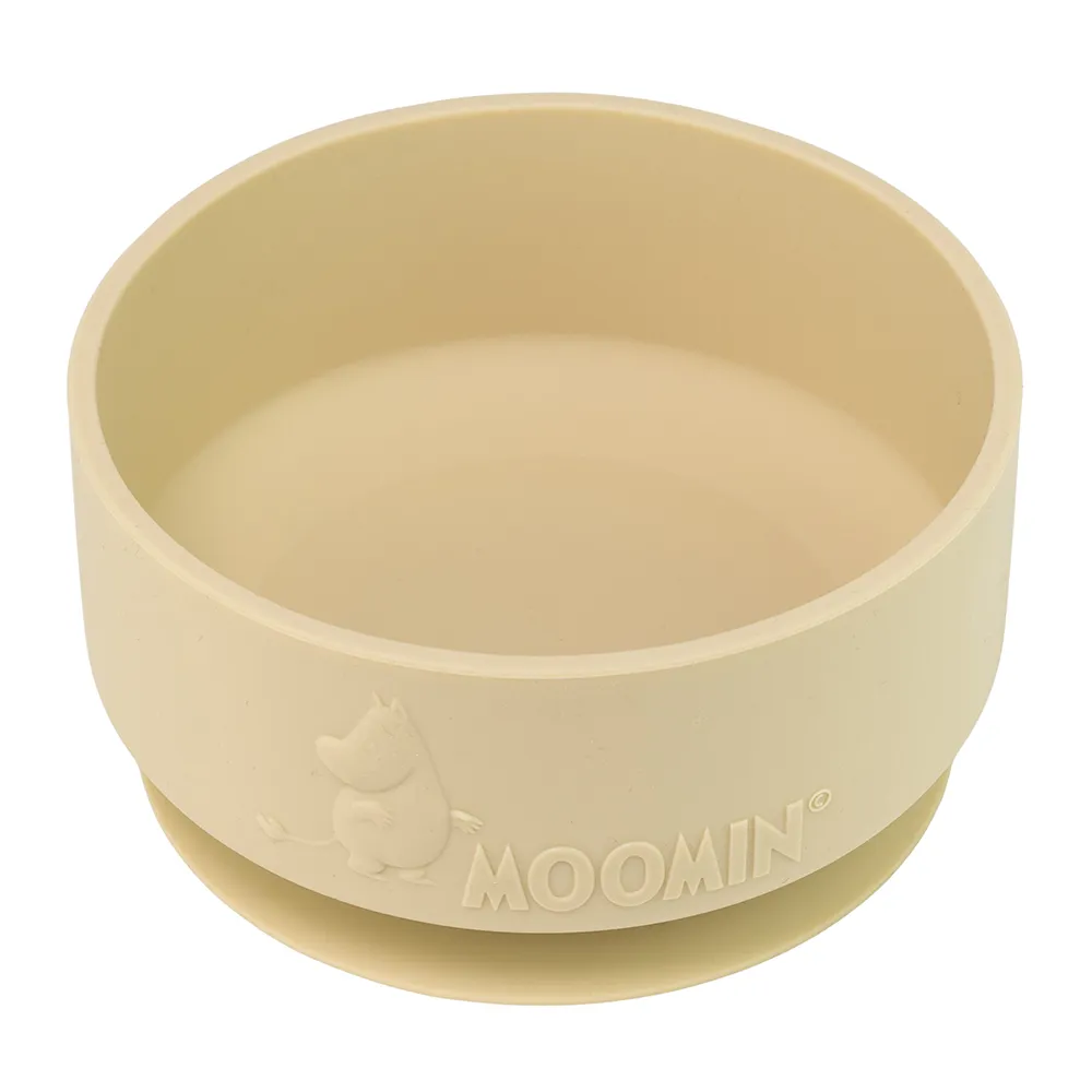Rätt Start Mumin Silikonikulho imukupilla Latte Beige
