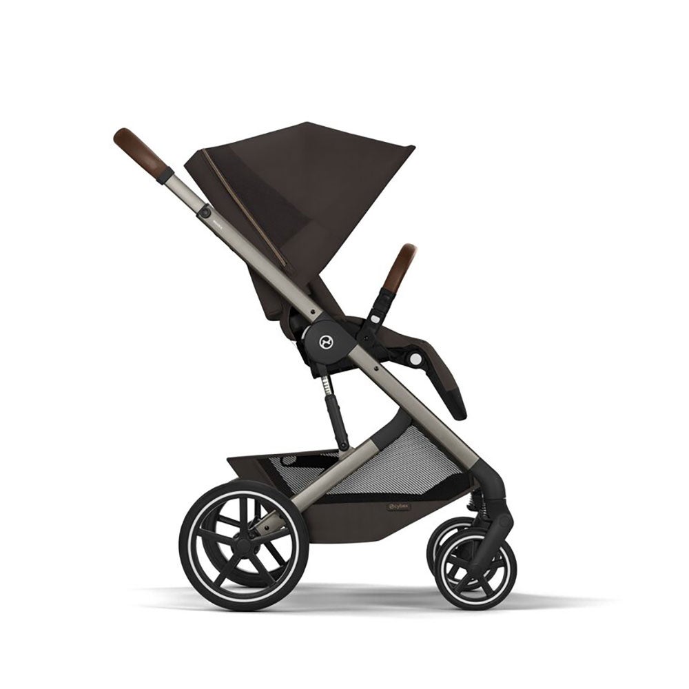 Cybex Balios S Lux TPE, sis. kokoontaitettavan vaunukopan Chocolate Brown