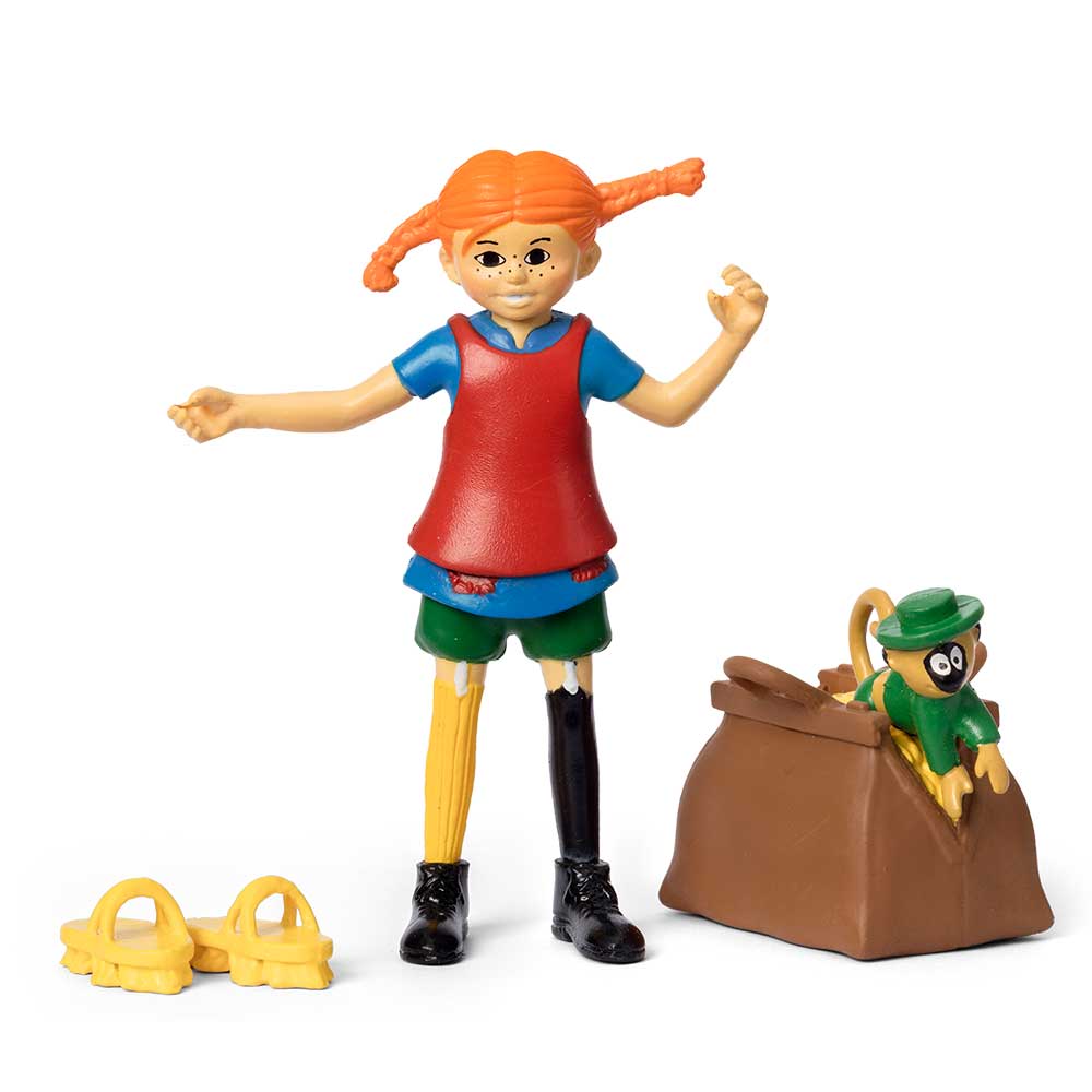 Pippi Pitkätossu hahmo setti