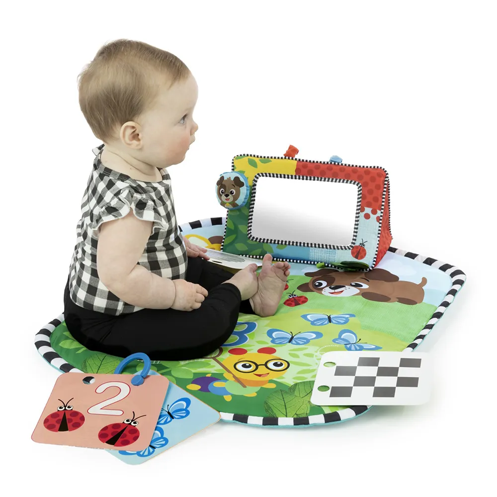 Baby Einstein Discovery Garden Tummy Time Mat & Mirror -matto ja peili