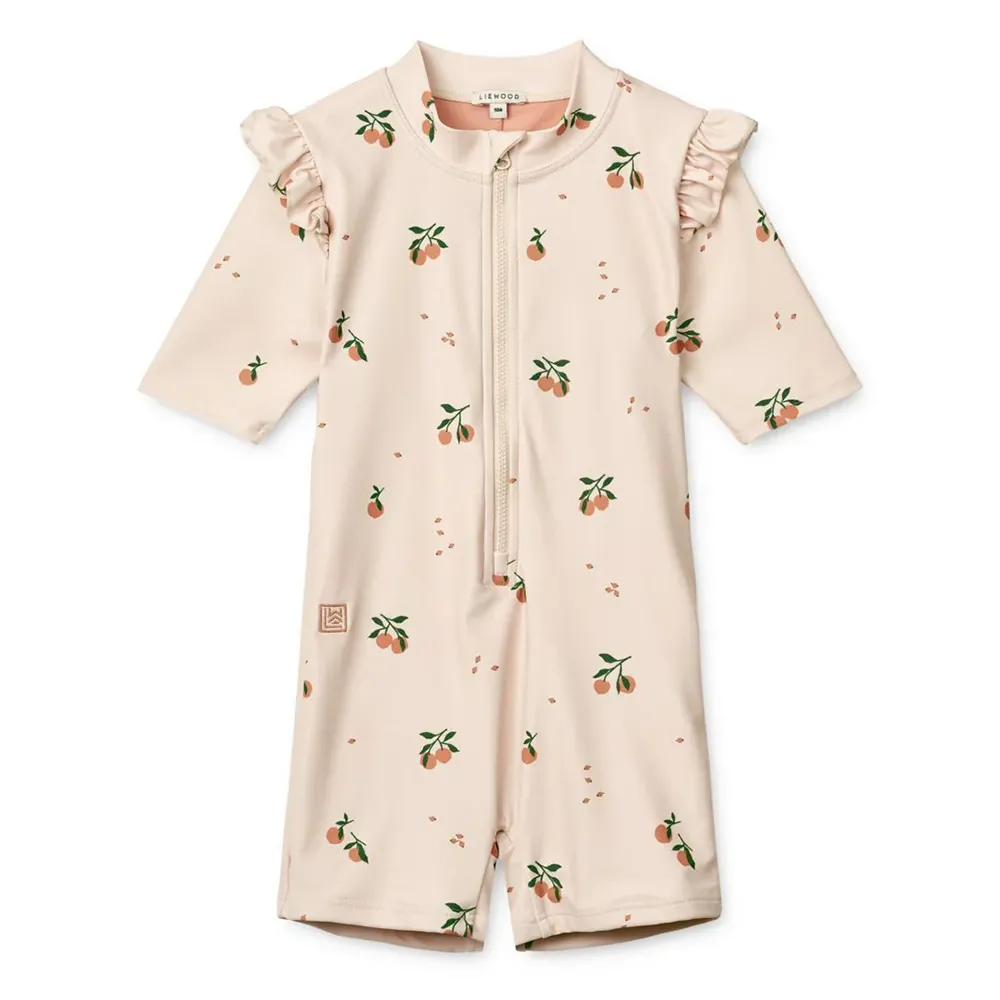 Liewood Amel UV-puku koko 56 Peach/Sea shell