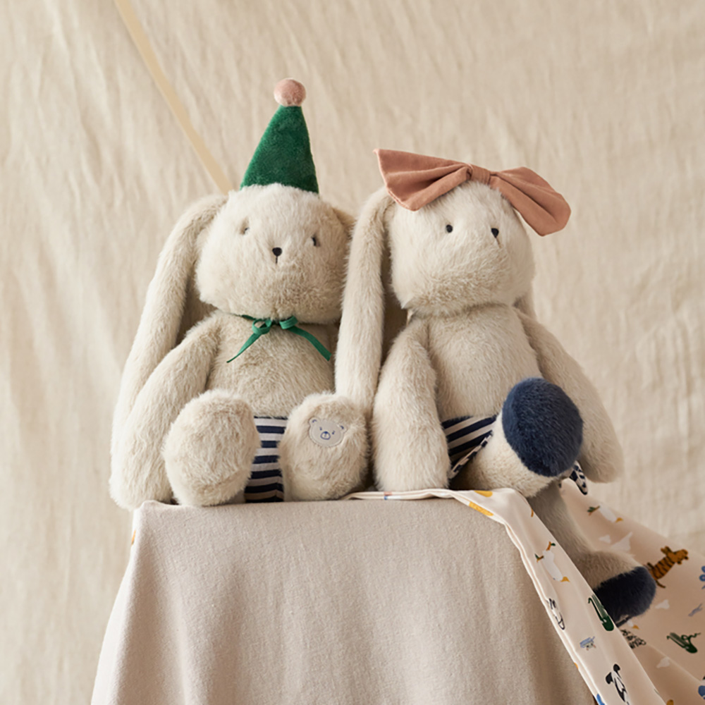 Liewood Bertrand Rabbit Celebration Teddy Mist / Sininen raitasekoitus 2735