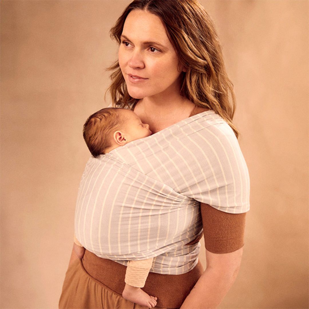 Ergobaby Aura Wrap vauvan kääre harmaat raidat