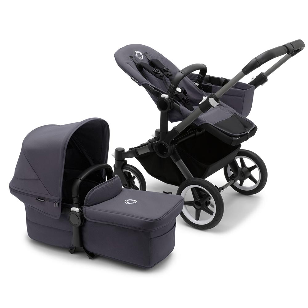 Bugaboo Donkey 5 -lastenrattaat Mono Graphite/Stormy Blue (yksivärinen grafiitti/sininen)