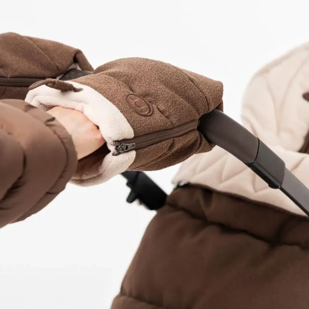 Najell Stroller Gloves Bouclé Espresso